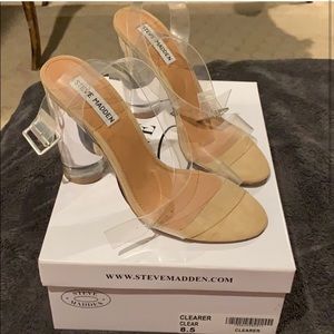 Clearer Clear Steve Madden Heels